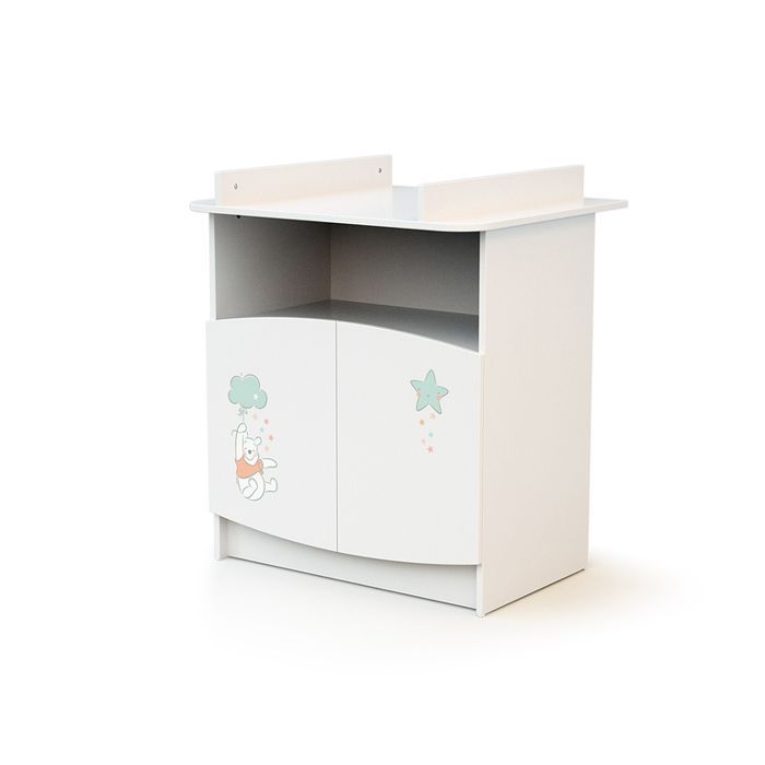 AT4 - DISNEY Up in the Sky Winnie White Changing Unit - Removable Changing Table - D. 79 x W. 65 x H. 92 cm