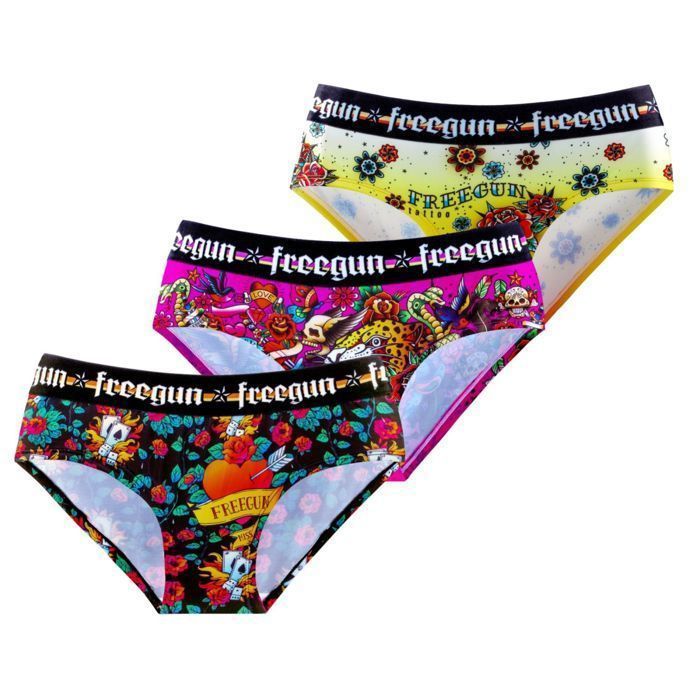 Boxer Freegun Rock, confezione da 3 pezzi per ragazze