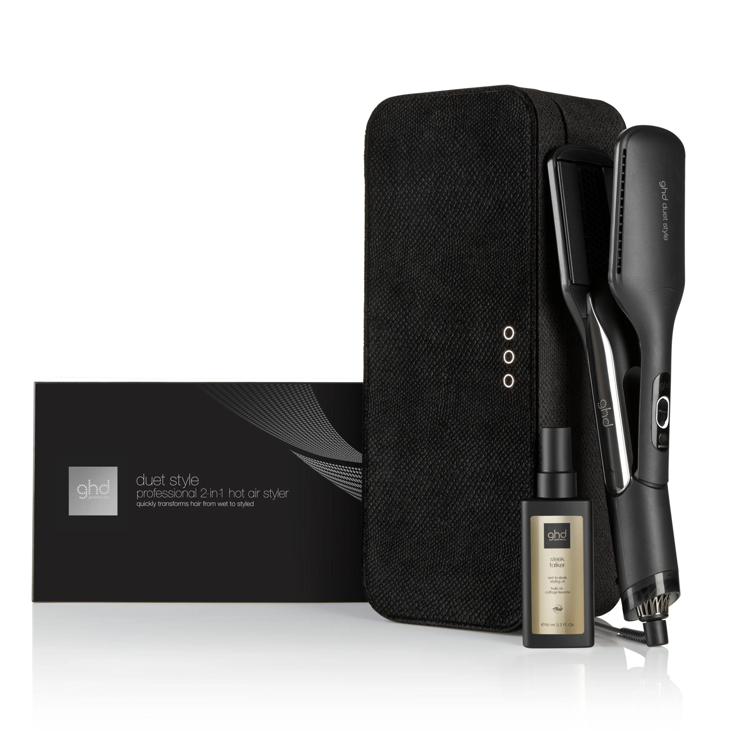 Hot Air Styler ghd duet style® gift set  - piastra asciugacapelli 2 in 1 & ghd sleek talker - Cofanetti per Capelli, Piastra Capelli