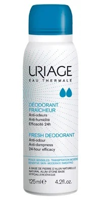 URIAGE Uriage Eau Thermale Deodorant Fraicheur Antibakterielles Spray 125 ml Anti-Geruchswirkung
