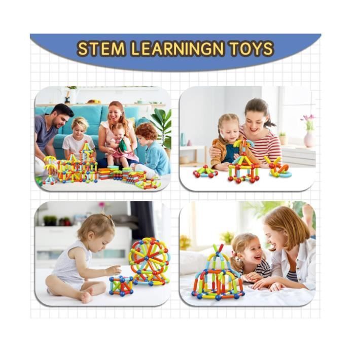 Jeu de construction magnétique - Non spécifié - 42 pièces - 3 ans et plus - ABS - Mixte