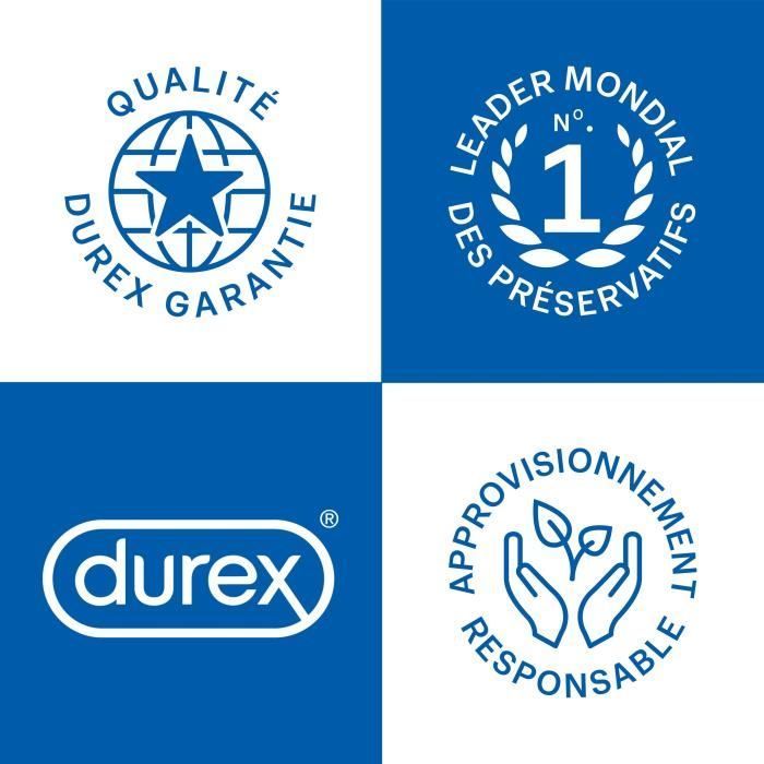 Durex Orgasm'Intense Gel et Texture Stimulants pour Elle 10 préservatifs lubrifiés