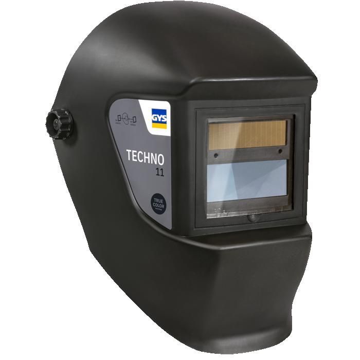Casco de soldadura GYS Techno 11 negro con pantalla LCD a color real - 64997