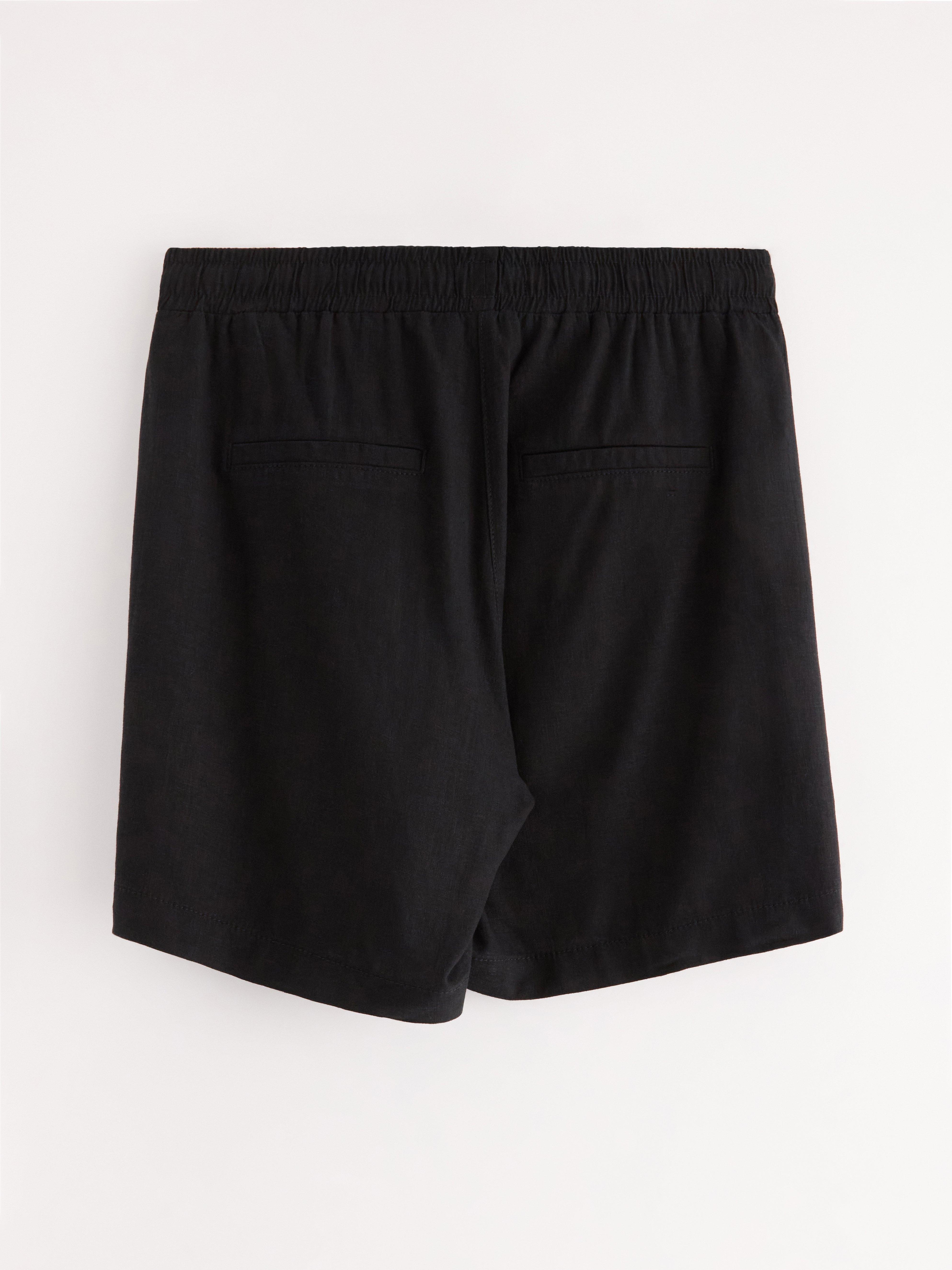 Shorts i linning, svart