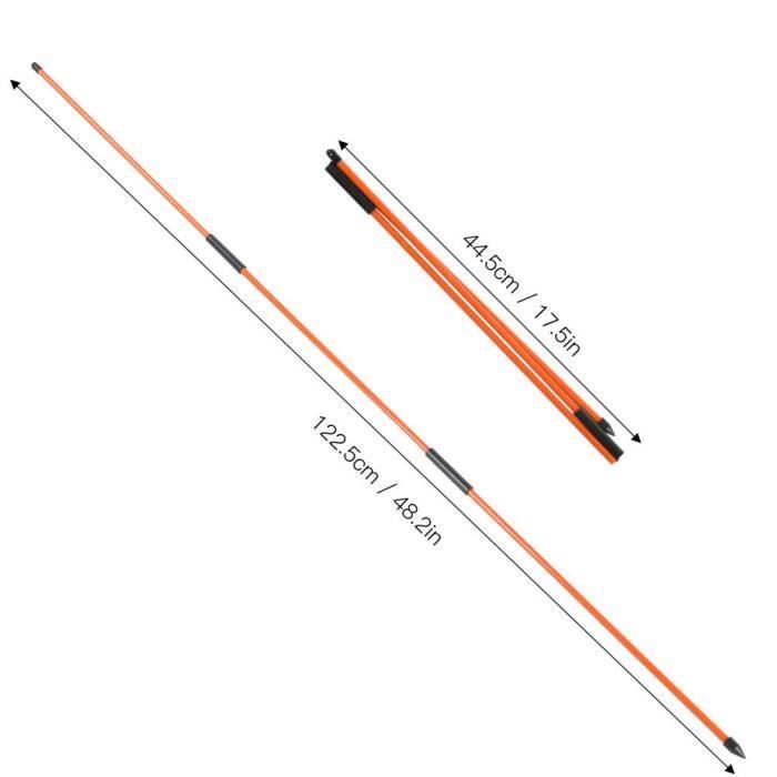 Indicador de golf Qiilu 3 en 1 - Indicador de golf plegable - Indicador de dirección del palo - Accesorios para equipos