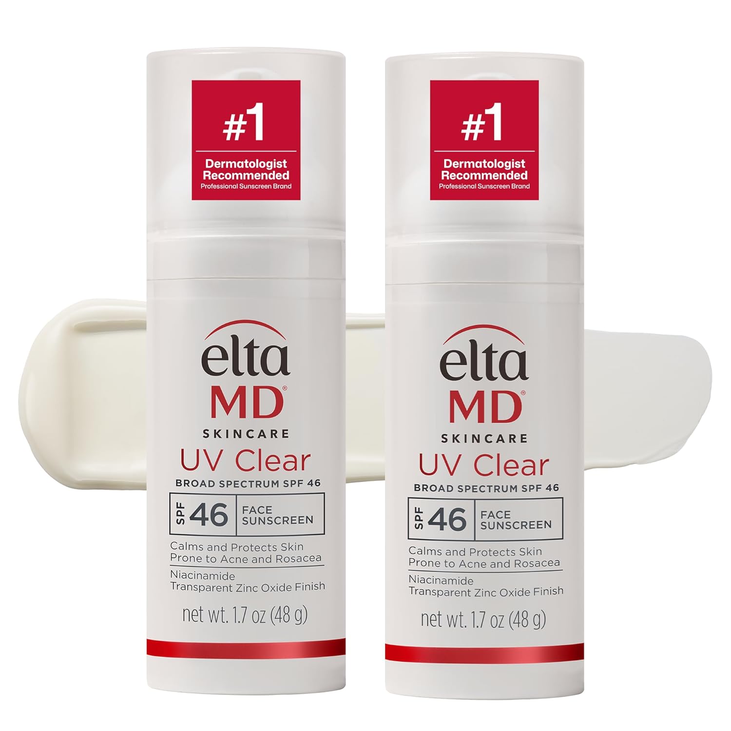 EltaMD UV Clear Face Sunscreen SPF, Oil-Free Sunscreen with Zinc Oxide, Dermatologist Recommended