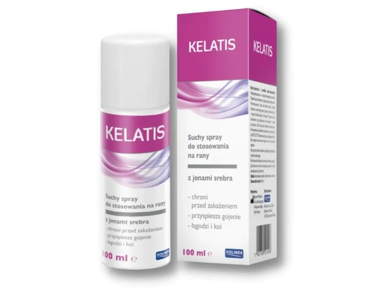 Kelatis, Suchy spray do stosowania na rany z jonami srebra