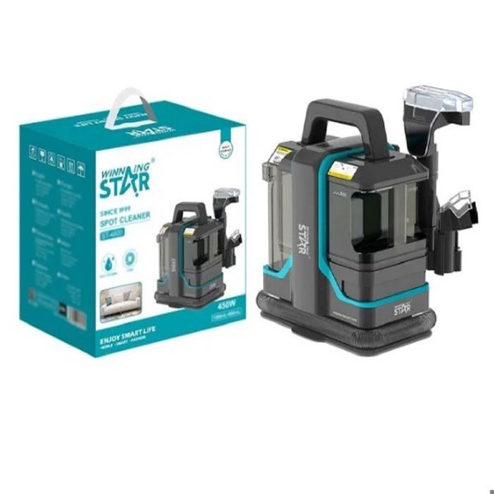 Portable corded sofa and carpet cleaner, 11Kpa, book machine, dual brush head, vacuum cleaner, removes stains from fabric