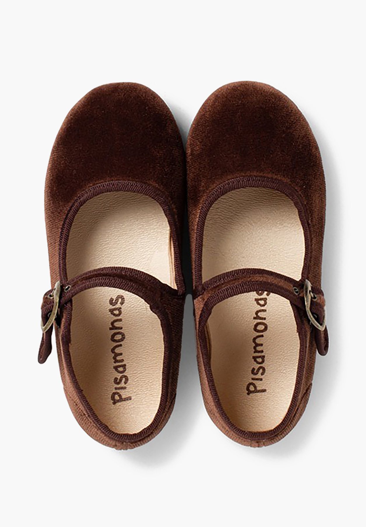 Pisamonas TERCIOPELO HEBILLA - Babacipő - marrón