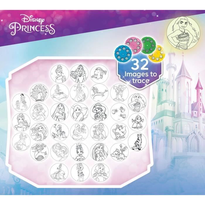 Drawing Projector - LISCIANIGIOCHI - PRINCESSES - Accessories Included, Princess Models