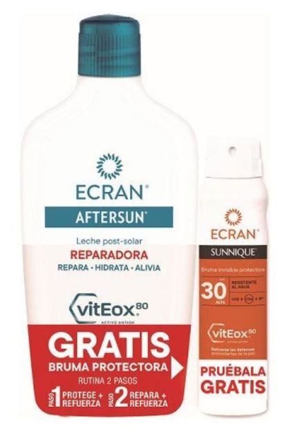 Paket za po sončenju Obnavljajoča mlečna meglica v spreju Sunnique SPF 30 Aftersun