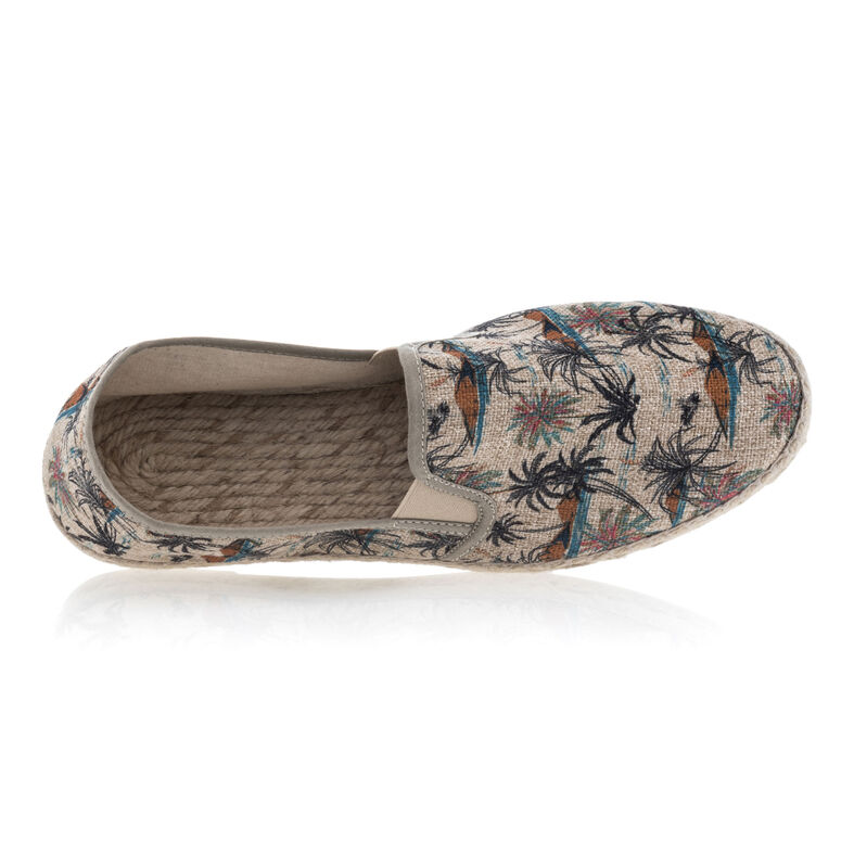 Beige espadriller med tausåler for menn