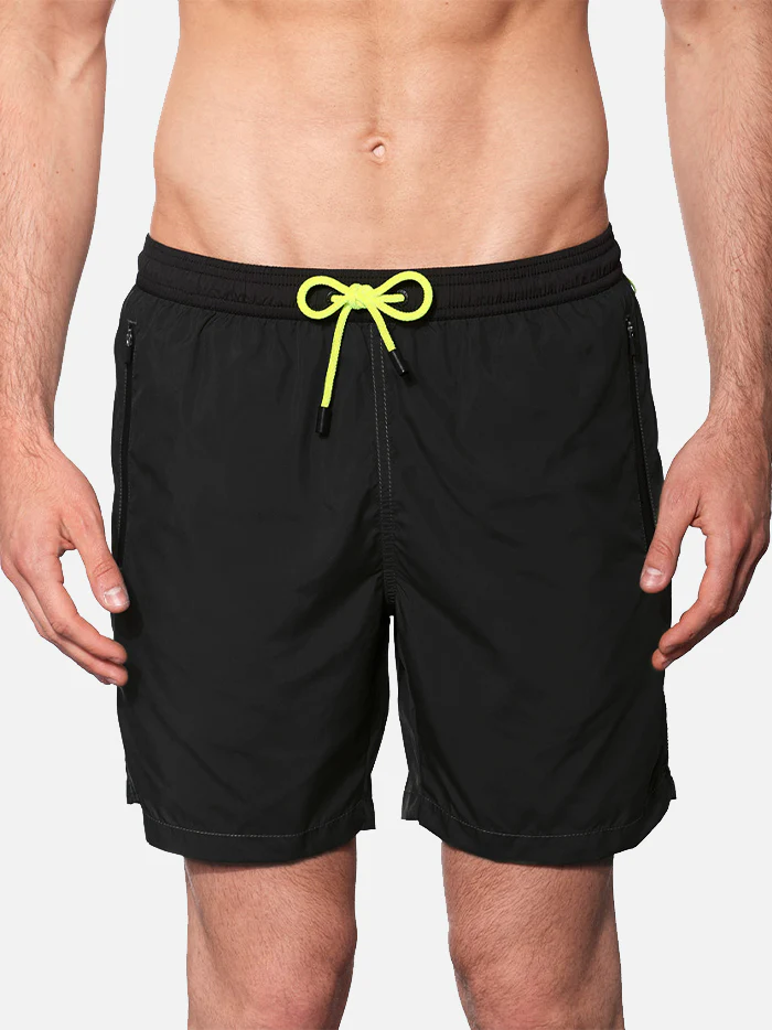 Zwart badpak met rits