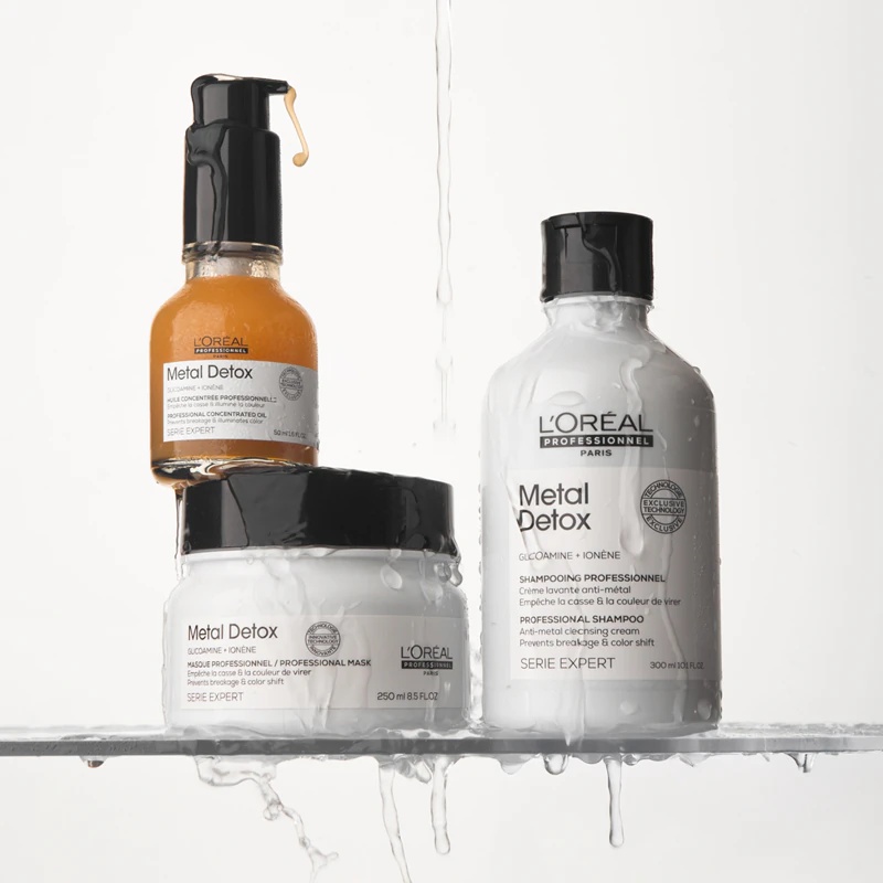 L'Oréal Professionnel Serie Expert Metal Detox darilni set za barvane in poškodovane lase