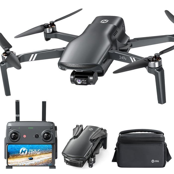 Holy Stone HS900 GPS Drone with 4K Camera, 3-Axis Gimbal, 249g Lightweight, 4K Video at 30fps, 48MP Photo, 6000 Meter Transmission Range