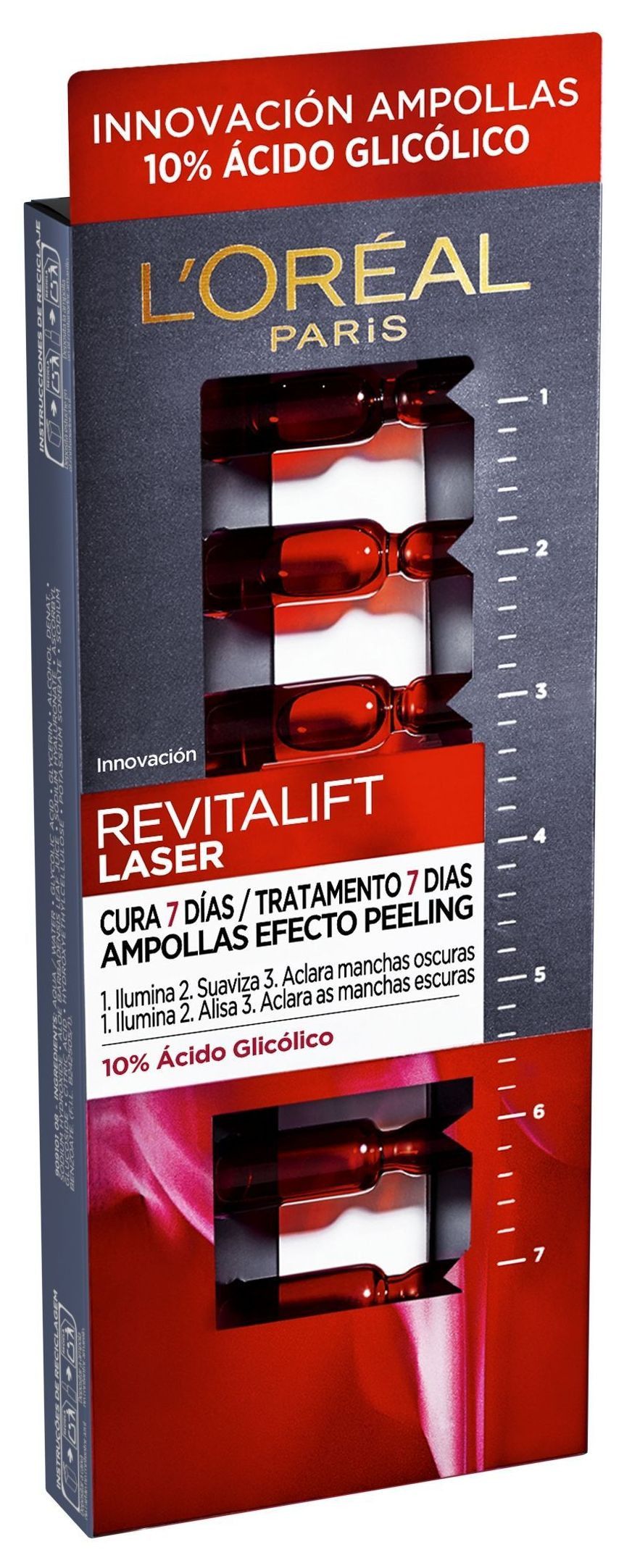 Revitalift Laser Ampules 7-dnevni efekat pilinga Pilsing za lice