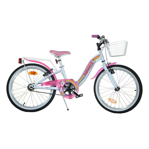  Bicicletă Unicorn pentru copii, 20 de inci, +7 ani