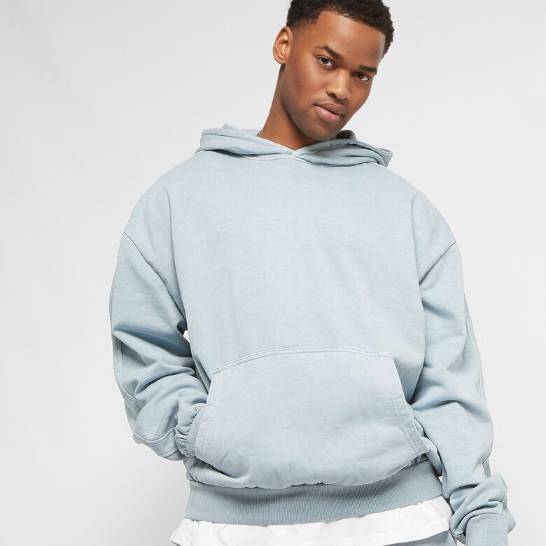 Zware badstof hoodie met geverfde details