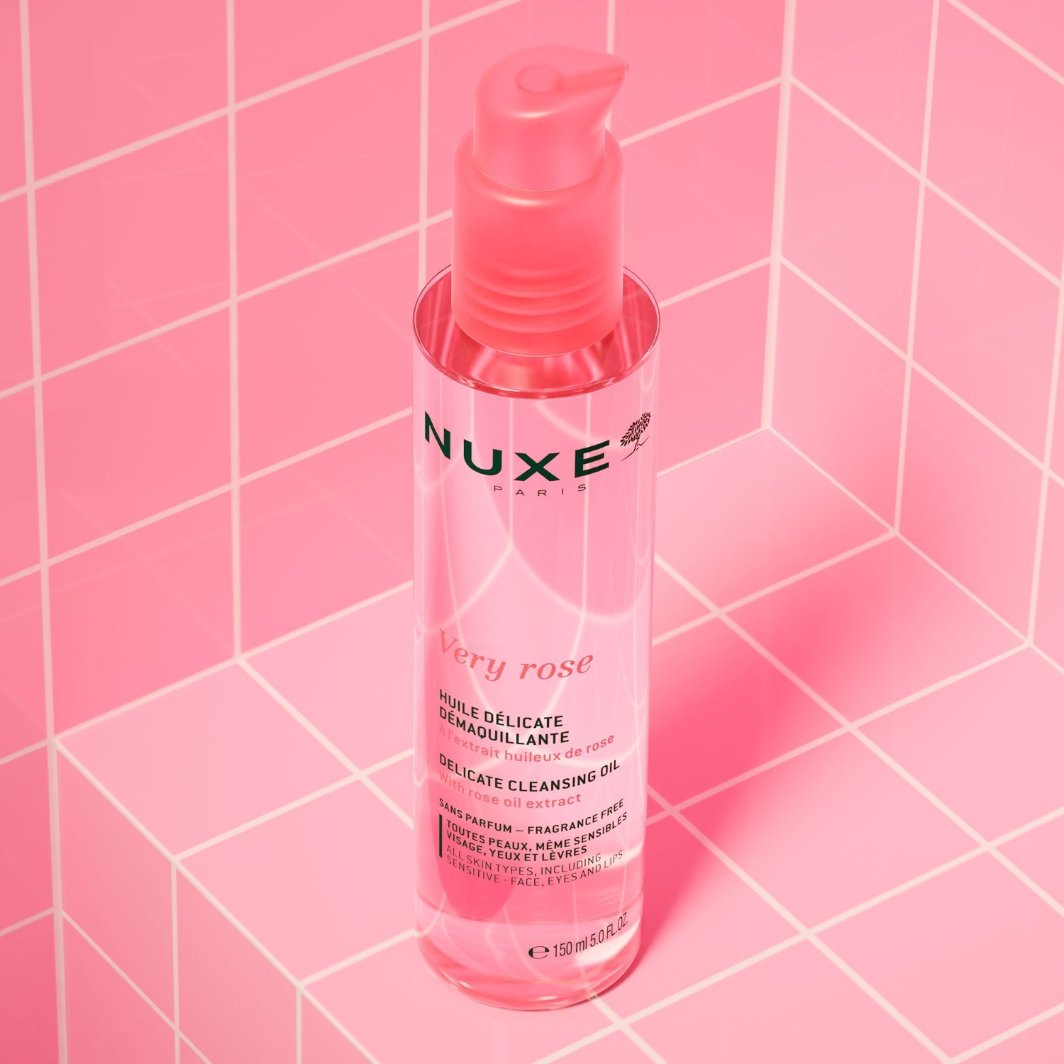 NUXE Skincare Very Rose деликатна уља за чишћење - 150 мл