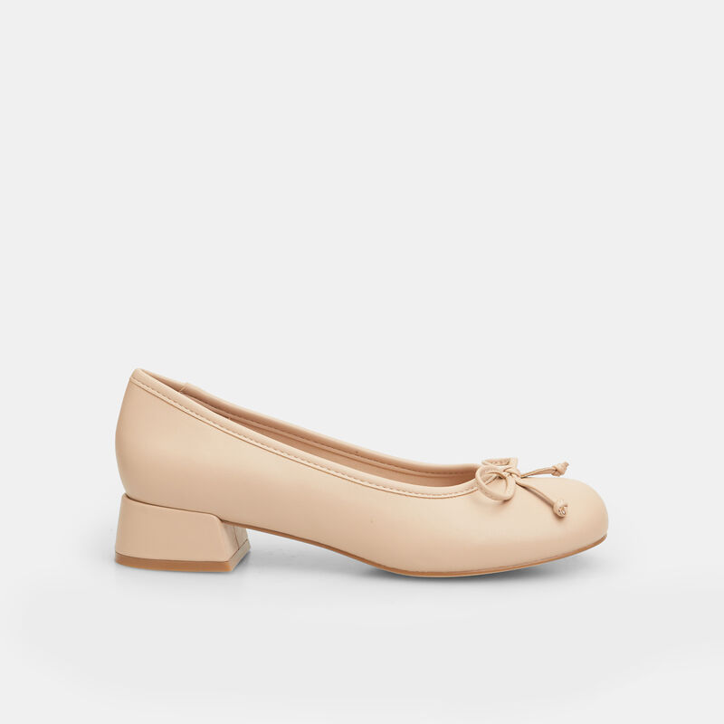 Baleriny damskie na obcasie 3,5 cm