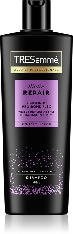 TRESemmé Biotin Repair stiprinamasis šampūnas pažeistiems plaukams