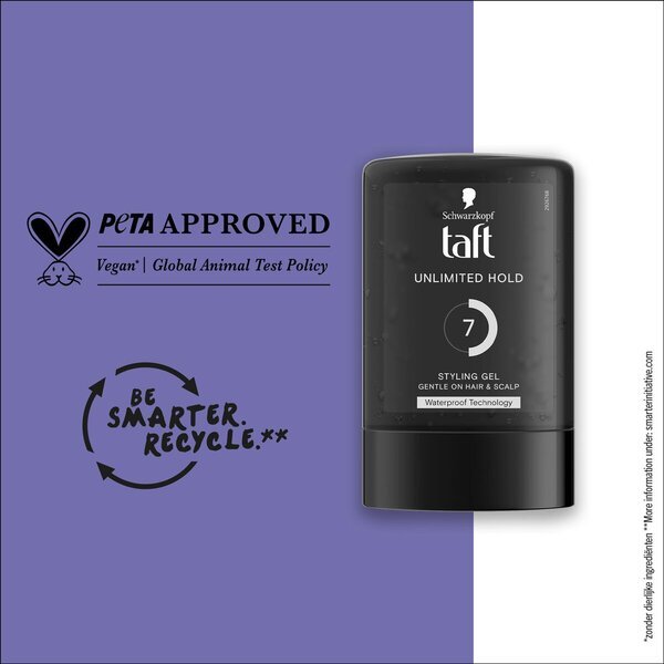 Gél na vlasy Taft Unlimited Hold Level 7 300 ml
