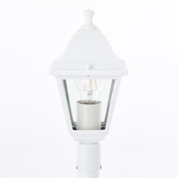 Outdoor floor lamp - BRILLIANT - NISSIE - White - Metal/Glass - 1xE27 60W - IP44