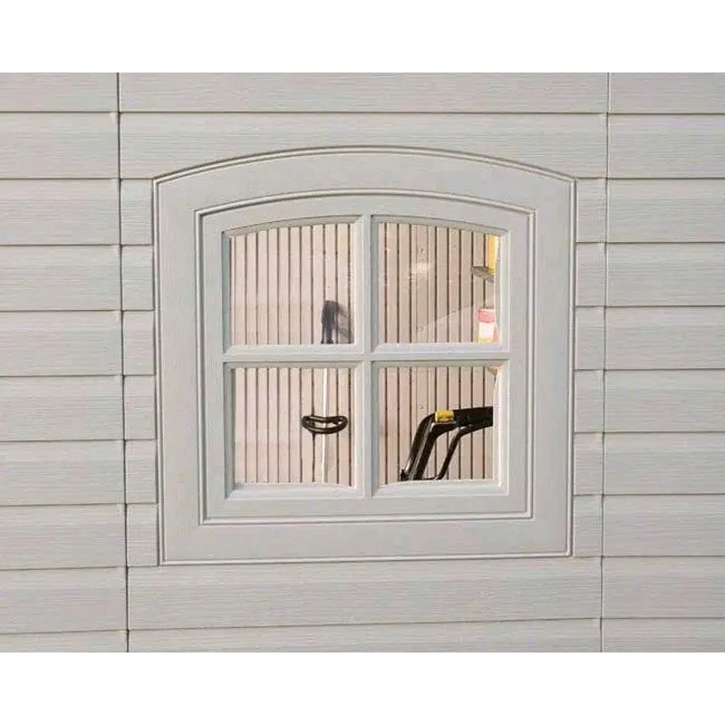 Kunststof opbergloods van 2,4 meter breed x 4,5 meter diep