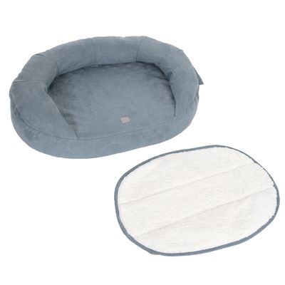 Soikea muistivaahtokoiranpeti - harmaa