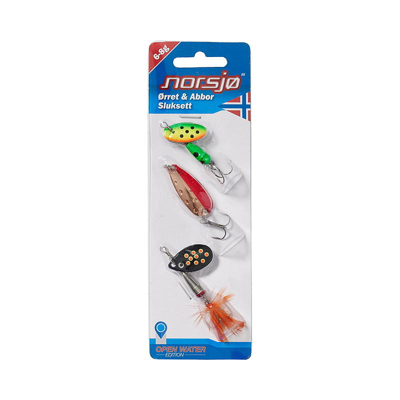 Norsjø Köderset 3er-Pack 6/8 g Forelle & Barsch, Norsjø