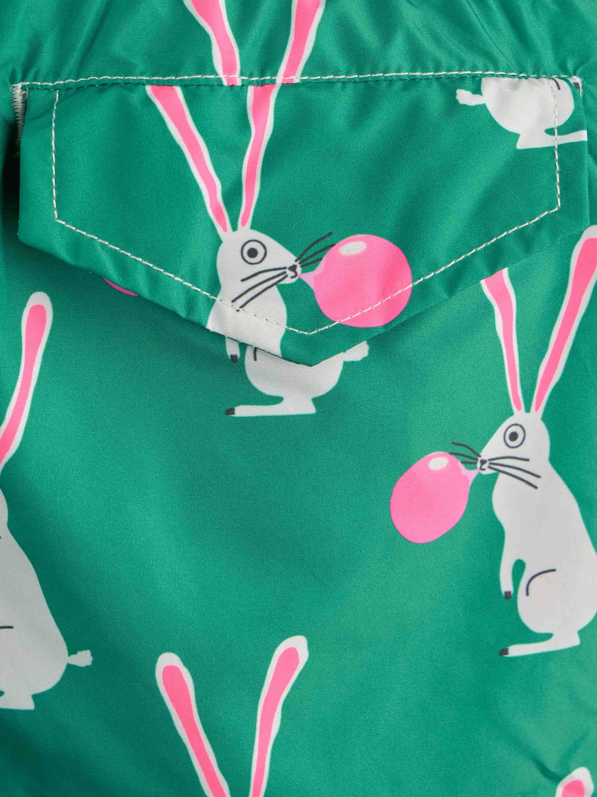 Costume da bagno da bambino in tessuto leggero con stampa coniglietto
