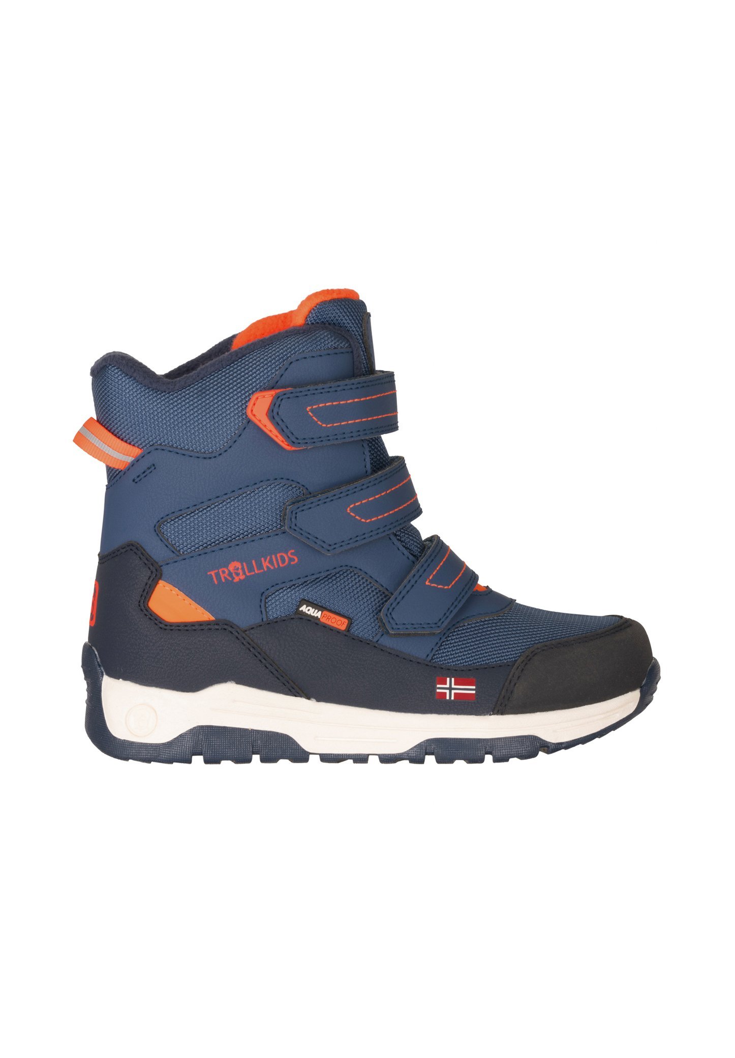 TROLLKIDS LOFOTEN UNISEX - Winterlaarzen - Scandinavisch blauw/vlamoranje