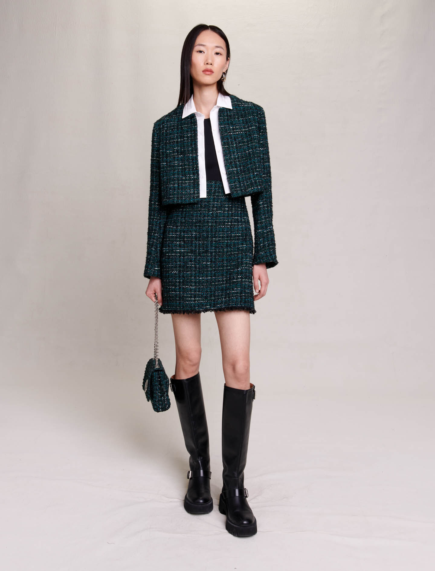 Rochie scurtă 2 în 1 - Verde sticlă