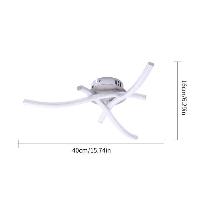 LED-Deckenleuchte – Modern – Dreifach – 21 W – 1440 Lumen – Grau