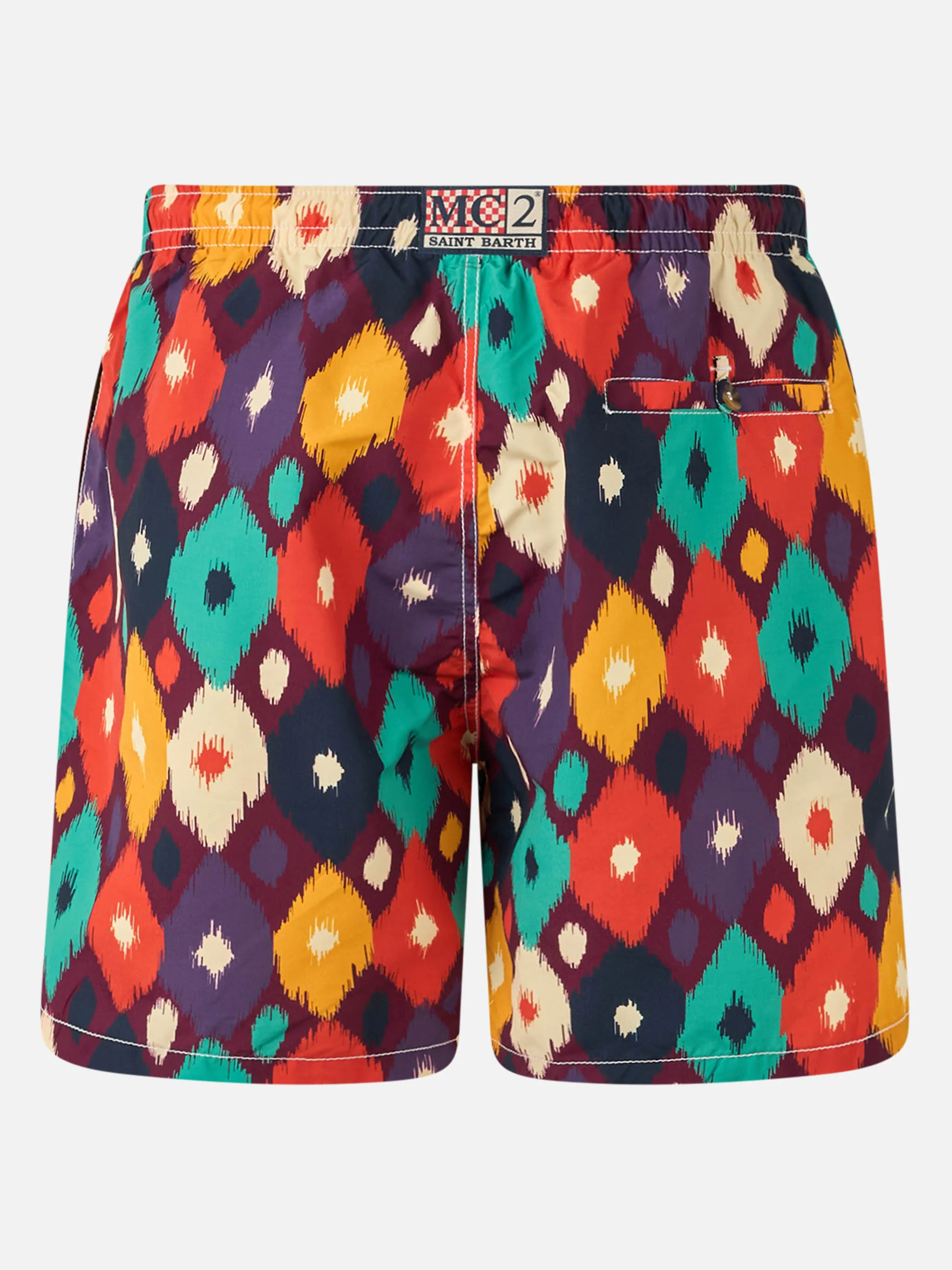 Heren Caprese Multicolor Ikat Mid-Length Zwempak