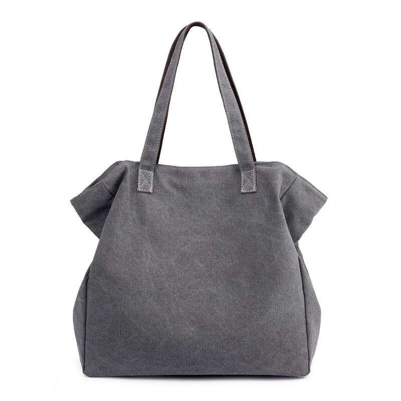 Nuova borsa a tracolla semplice e capiente in tela, ideale per chi cerca una borsa a spalla di grande capacità.