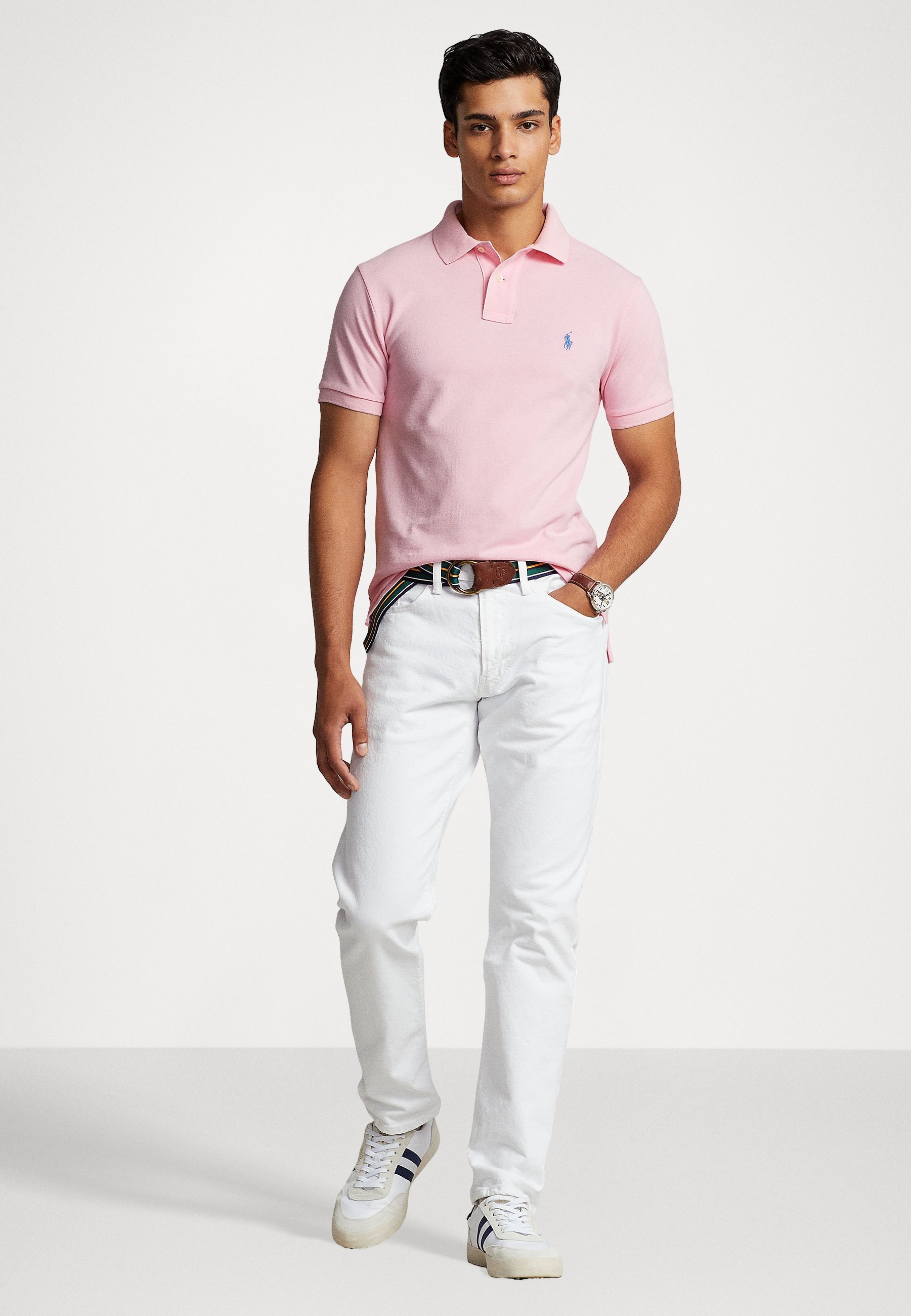 Polo Ralph Lauren SLIM FIT POLO SHIRT - Polo - rosa caramello