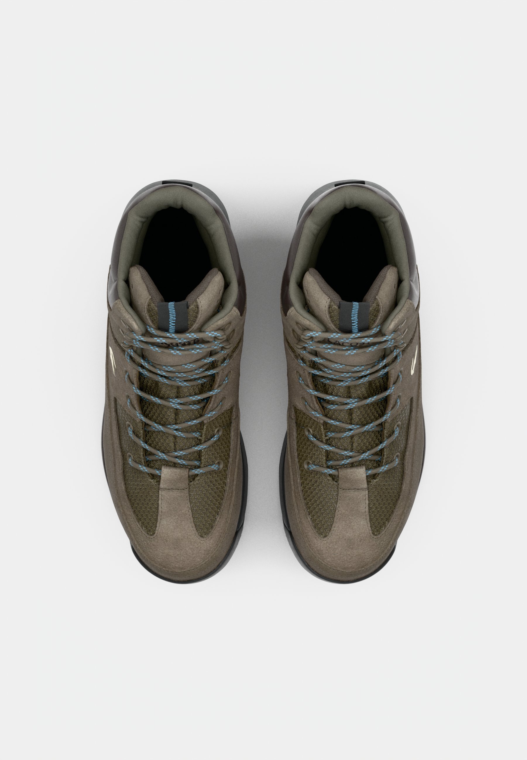 Lacoste URBAN BREAKER 225 - Hoge sneakers - donkerbruin/zwart
