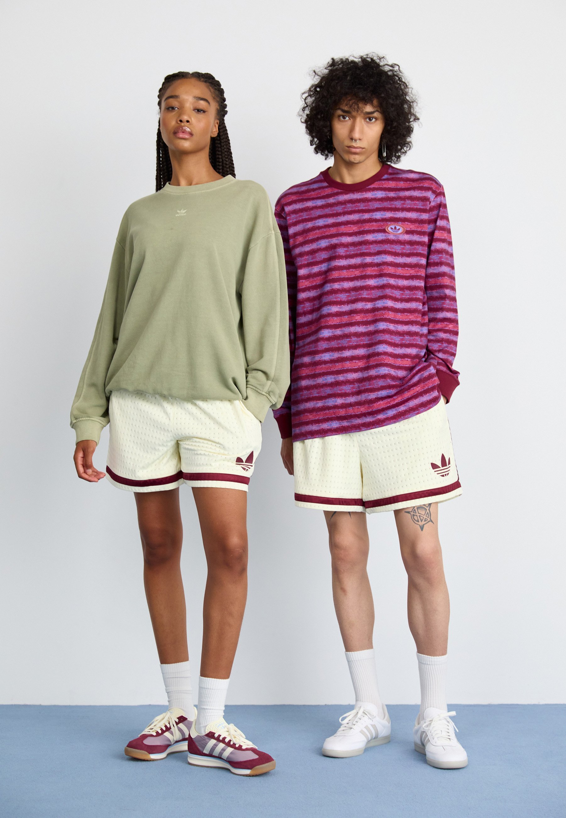 adidas Originals WARP UNISEX - Dressipüksid - elevandiluu/varjupunane