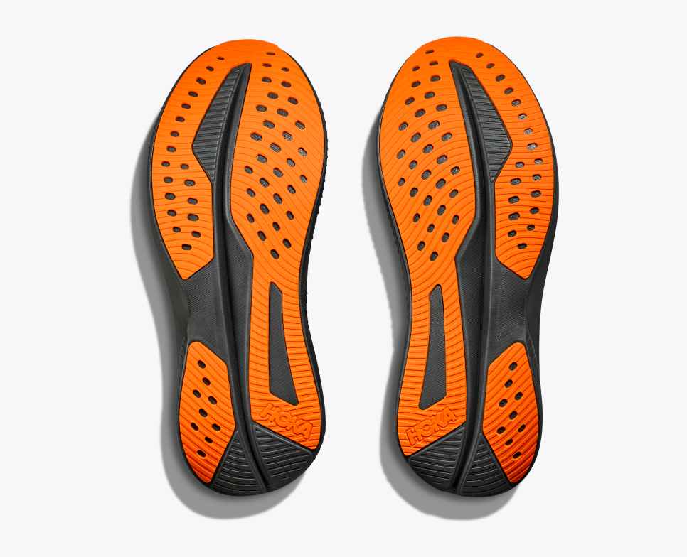 HOKA Mach 6 Svart / Elektrisk Mandarin