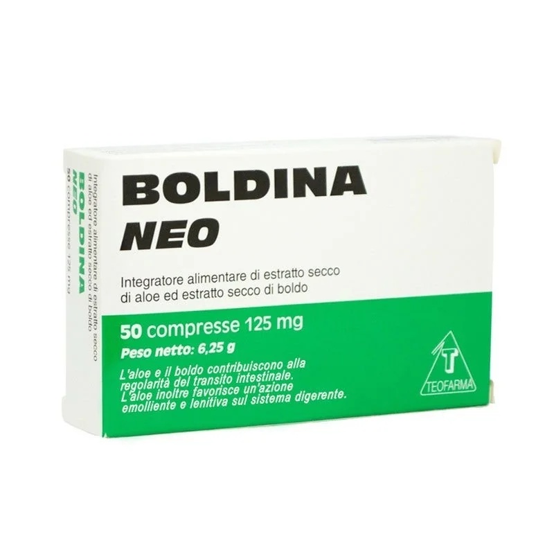 TEOFARMA Boldina Neo Complemento alimenticio contra el estreñimiento 50 comprimidos