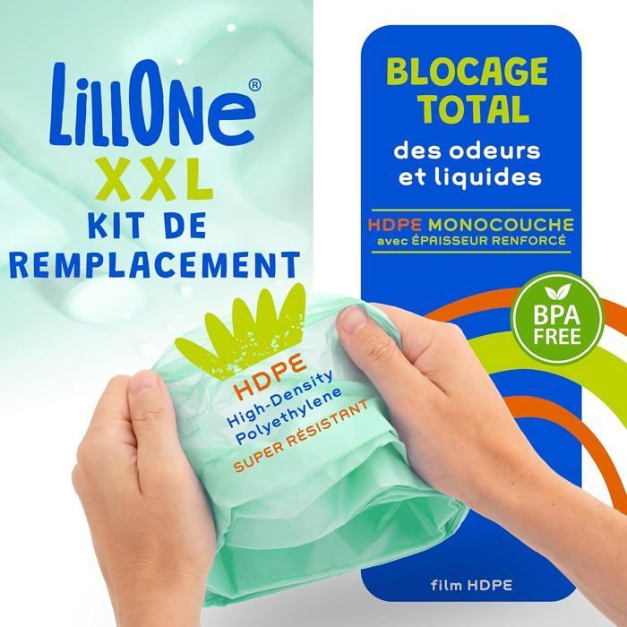 Set XXL da 10 ricariche per oltre 10 metri + 1 cassetta riutilizzabile – Compatibile con i contenitori per pannolini Angelcare e Munchkin