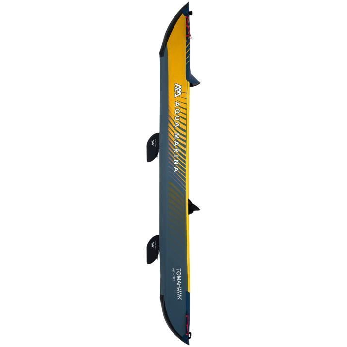 AQUA MARINA Tomahawk Air-K 375 Inflatable Kayak - Olive Yellow - 1 Person - Adult