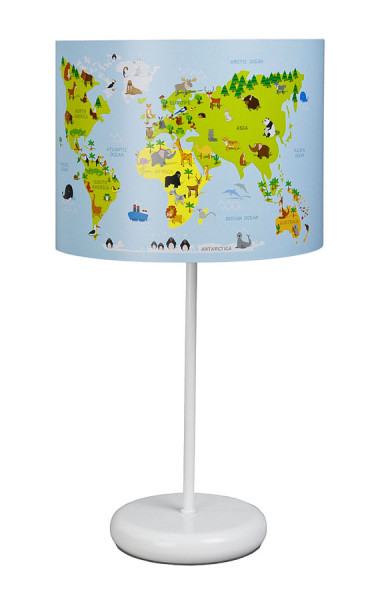 Lampka nocna dla dzieci z mapą świata - Naska