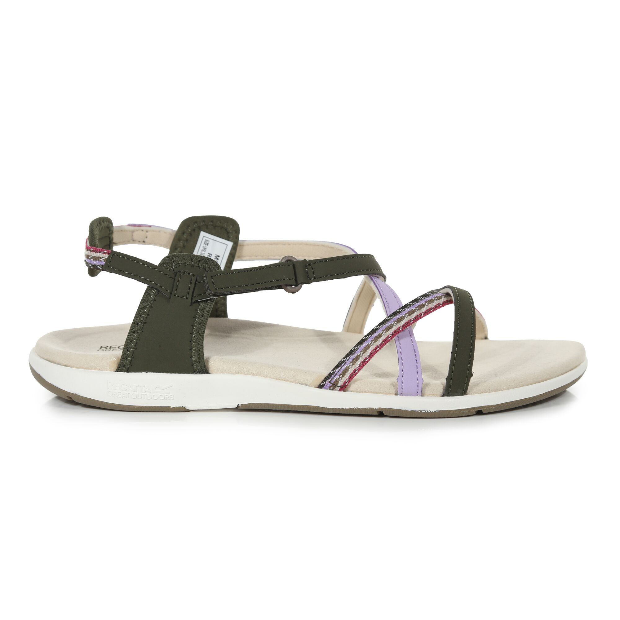 Sandales Regatta Santa Roma avec bride de talon ajustable et motif croisé