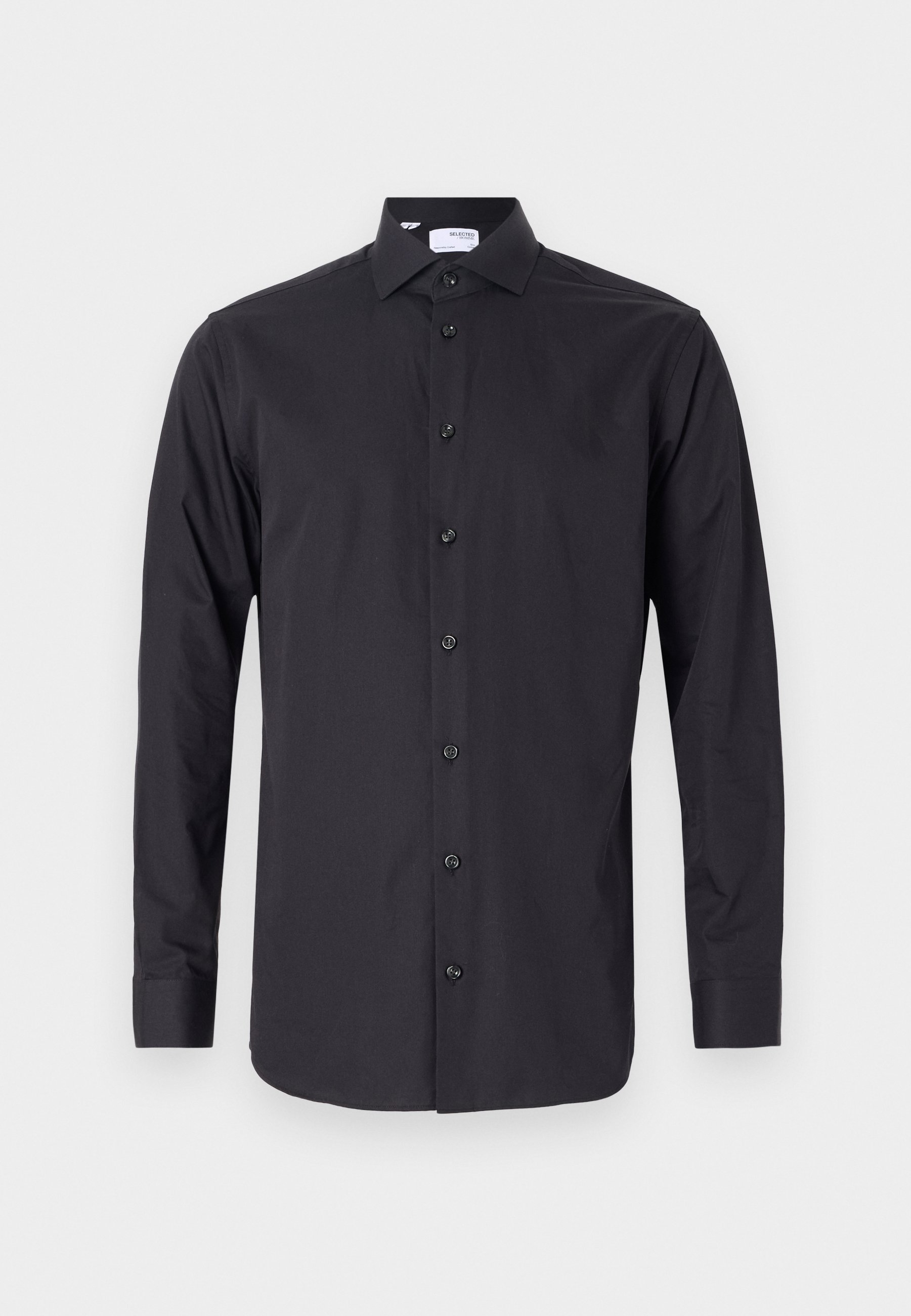 Selected Homme SLHSLIMETHAN SHIRT CUT AWAY - Shirt - zwart