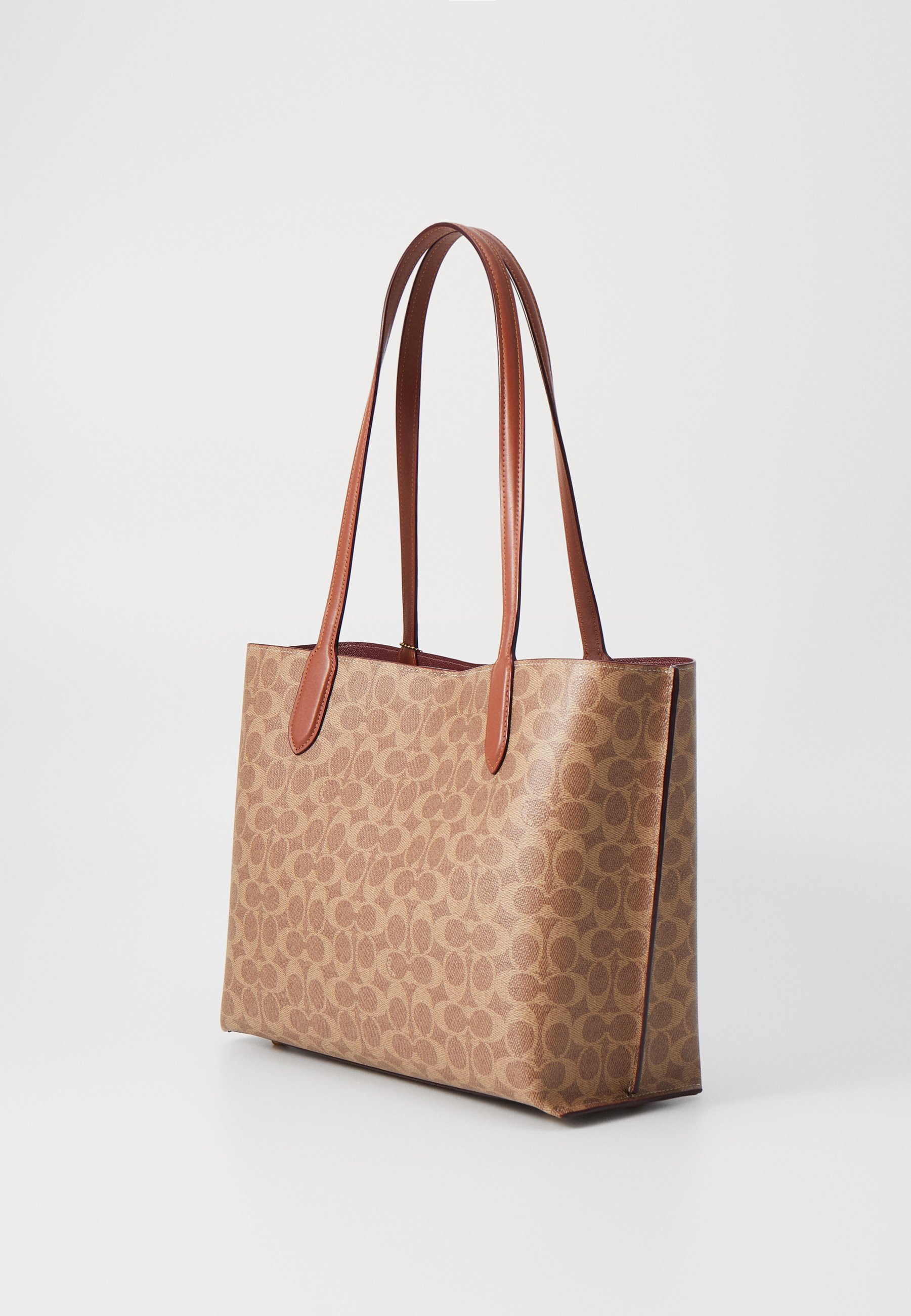 COACH WILLOW TOTE BAG IN SIGNATURE CANVAS - Handtas - tan caramel