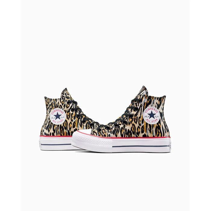 Zapatillas Converse Chuck Taylor All Star Lift Platform Leopard, Marrón, Unisex