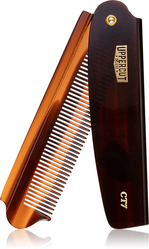 Pente de cabelo Uppercut Deluxe Flip Comb Tartaruga CT7