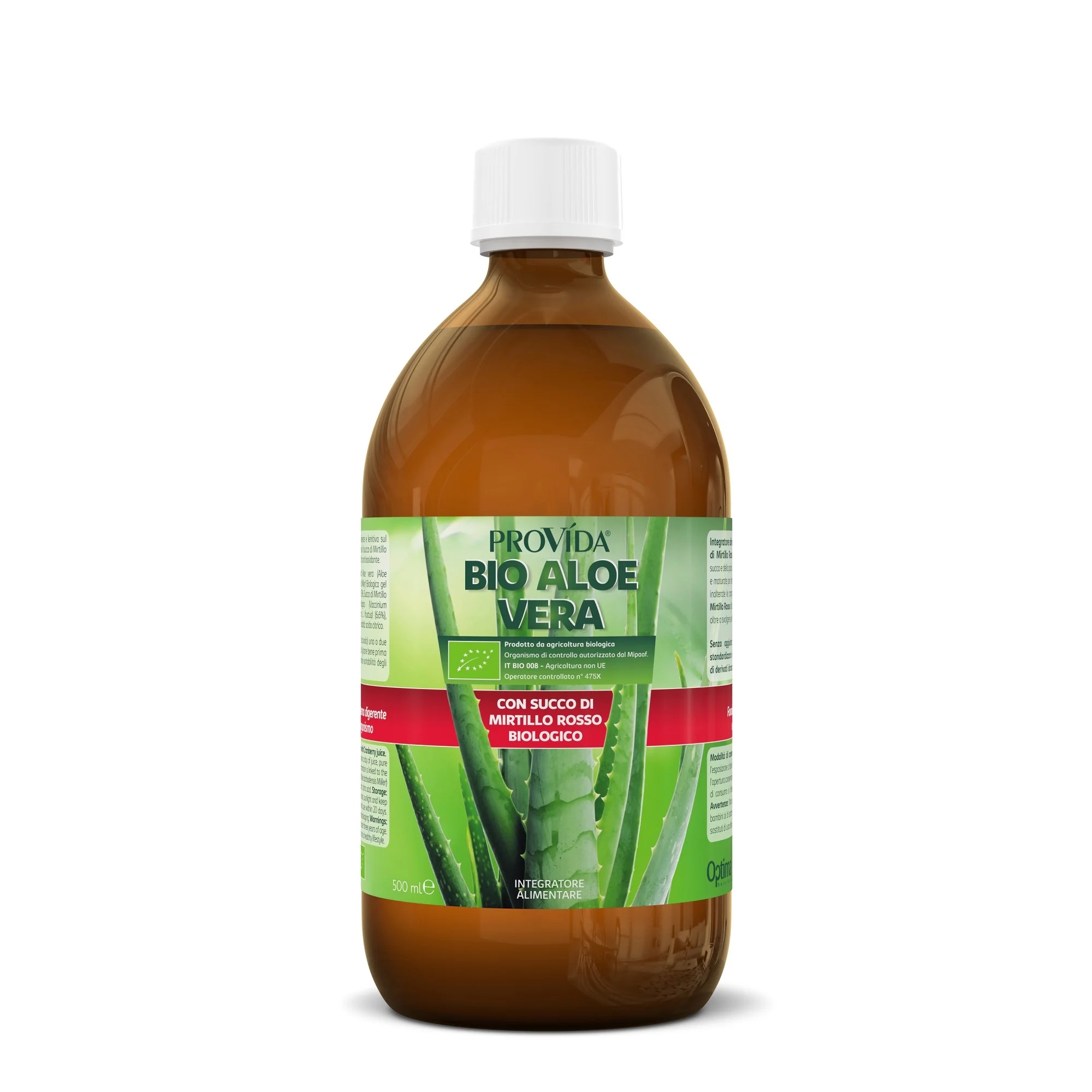 OPTIMA Provida Bio Aloë Vera met cranberrysap 500 ml BIO
